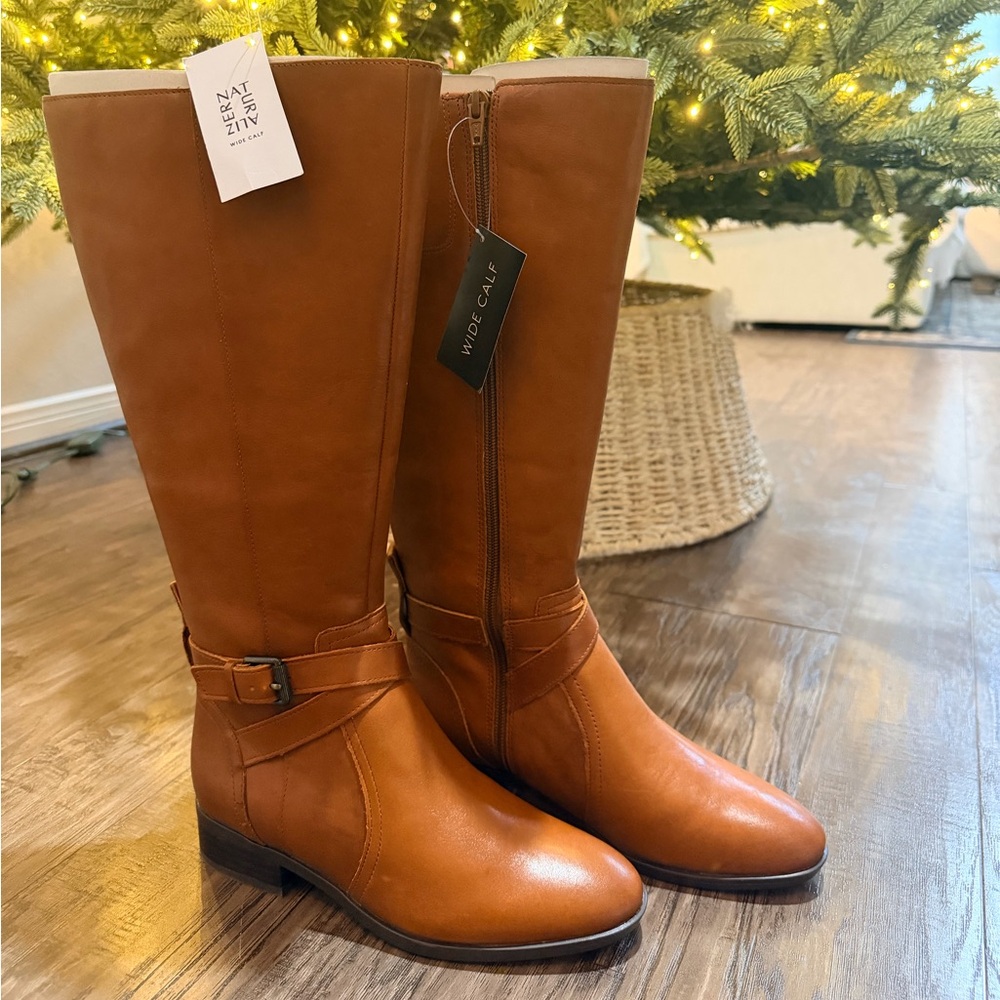 NWT- Naturalizer Rena Riding Boots – Size 6M (Wide Calf)